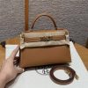 Hermes Kelly Mini 2 19CM Bag Handmade In Epsom Calfskin Leather Gold Hardware 37 Gold