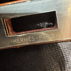 Hermes Kelly Mini 2 19CM Bag Handmade In Matte Alligator Leather from Mississippi Silver Hardware 37 Gold - Image 22