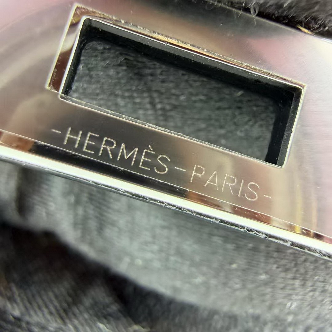 Hermes Kelly Mini 2 19CM Bag Handmade In Chèvre Calfskin Leather Silver Hardware 89 Noir - Image 9