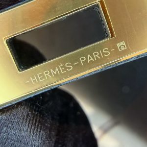 Hermes Kelly Mini 2 19CM Bag Handmade In Epsom Calfskin Leather Gold Hardware 89 Noir - Image 8