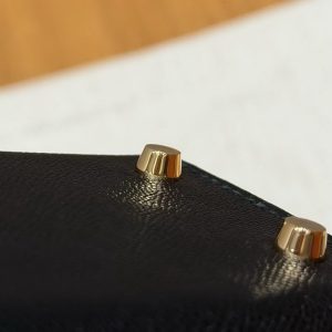 Hermes Kelly Mini 2 19CM Bag Handmade In Madame and Alligator Leather Gold Hardware 89 Noir - Image 6