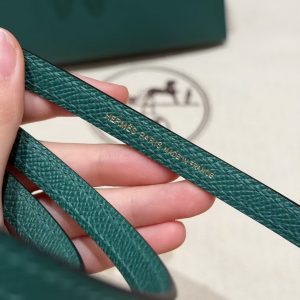 Hermes Kelly Mini 2 19CM Bag Handmade In Epsom Calfskin Leather Gold Hardware U4 Vert Vertigo - Image 6