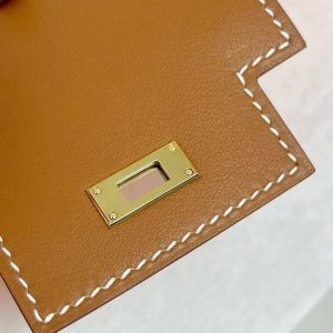 Hermes Kellyfestival Charm Swift Calfskin Gold Hardware Gold H084665CC37 - Image 6