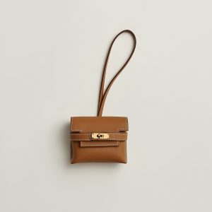 Hermes Kellyfestival Charm Swift Calfskin Gold Hardware Gold H084665CC37