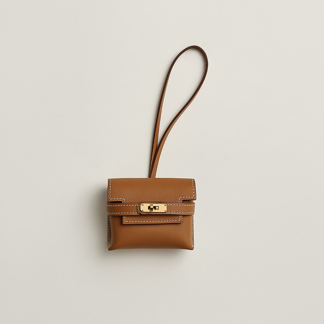 Hermes Kellyfestival Charm Swift Calfskin Gold Hardware Gold H084665CC37