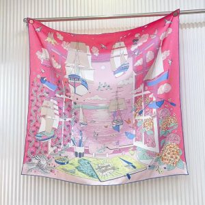 Hermes L'Esprit s'Envole Scarf 90 100% Silk H004300S 07 - Image 12