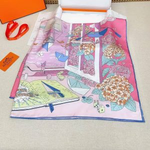 Hermes L'Esprit s'Envole Scarf 90 100% Silk H004300S 07 - Image 11