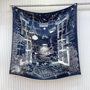 Hermes L'Esprit s'Envole Scarf 90 100% Silk H004300S 07 - Image 6