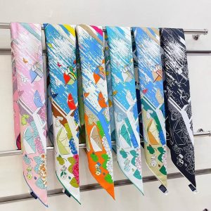 Hermes L'Esprit s'Envole Scarf 90 100% Silk H004300S 07 - Image 4