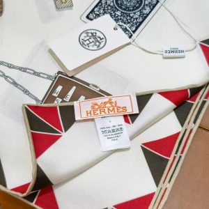 Hermes L'Heure des Gants Scarf 90 100% H004211S 01 - Image 14