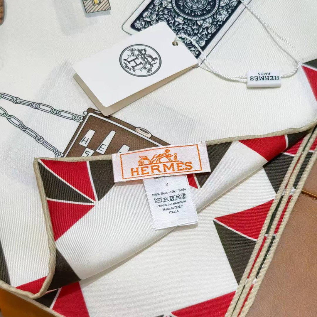 Hermes L'Heure des Gants Scarf 90 100% H004211S 01 - Image 14