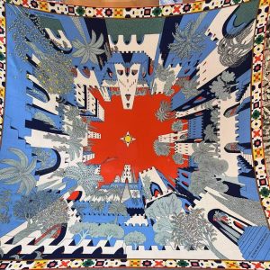 Alternative view of Hermes Le Palais des Quatre Vents Shawl 140 70% Cashmere 30% Silk H244312S 07