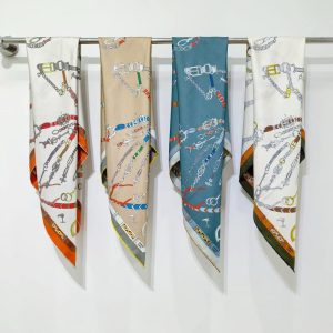 Hermes Les Chevaux Dechaines Scarf 90 100% Silk H004096S 13 - Image 3