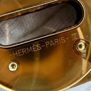 Hermes Lindy 26 CM Bag Handmade In Taurillon Clemence Leather Gold Hardware 4B Biscuit - Image 7