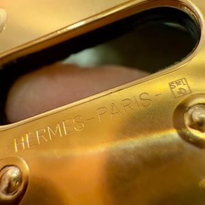 Hermes Lindy 26 CM Bag Handmade In Taurillon Clemence Leather Gold Hardware Q1 Sauge - Image 5