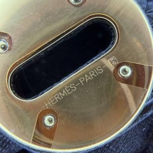Hermes Lindy 30 CM Bag Handmade In Taurillon Clemence Leather Gold Hardware 89 Noir - Image 9