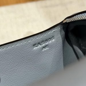 Hermes Lindy Mini 19 CM Bag Handmade In Swift Leather Silver Hardware P0 Girs Pantin - Image 11