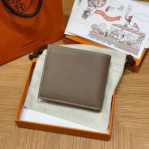 Alternative view of Hermes MC² Copernic Compact Wallet Handmade In Epsom Calfskin Leather 18 Etoupe