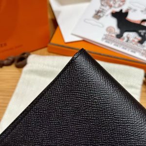 Hermes MC² Copernic Compact Wallet Handmade In Epsom Calfskin Leather 89 Noir - Image 10