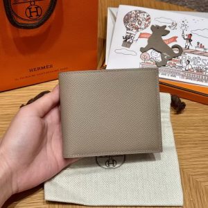 Alternative view of Hermes MC² Copernic Compact Wallet Handmade In Epsom Calfskin Leather M8 Girs Asphalte