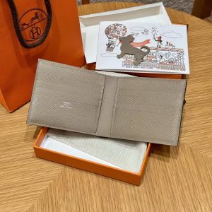 Hermes MC² Copernic Compact Wallet Handmade In Epsom Calfskin Leather M8 Girs Asphalte - Image 5