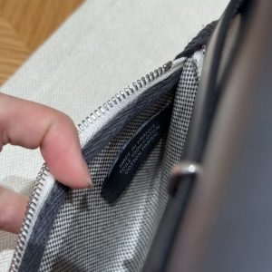 Hermes Mini Herbag Zip 20 Bag Retourne Ecru Blue Glacier Ardoise Handmade In Militaire Canvas and Hunter Cowhide Silver Hardware - Image 14