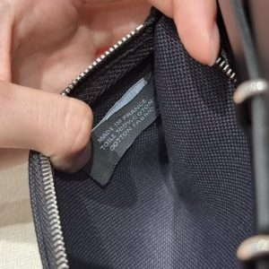 Hermes Mini Herbag Zip 20 Bag Retourne 89 Noir Handmade In Militaire Canvas and Hunter Cowhide Silver Hardware - Image 12