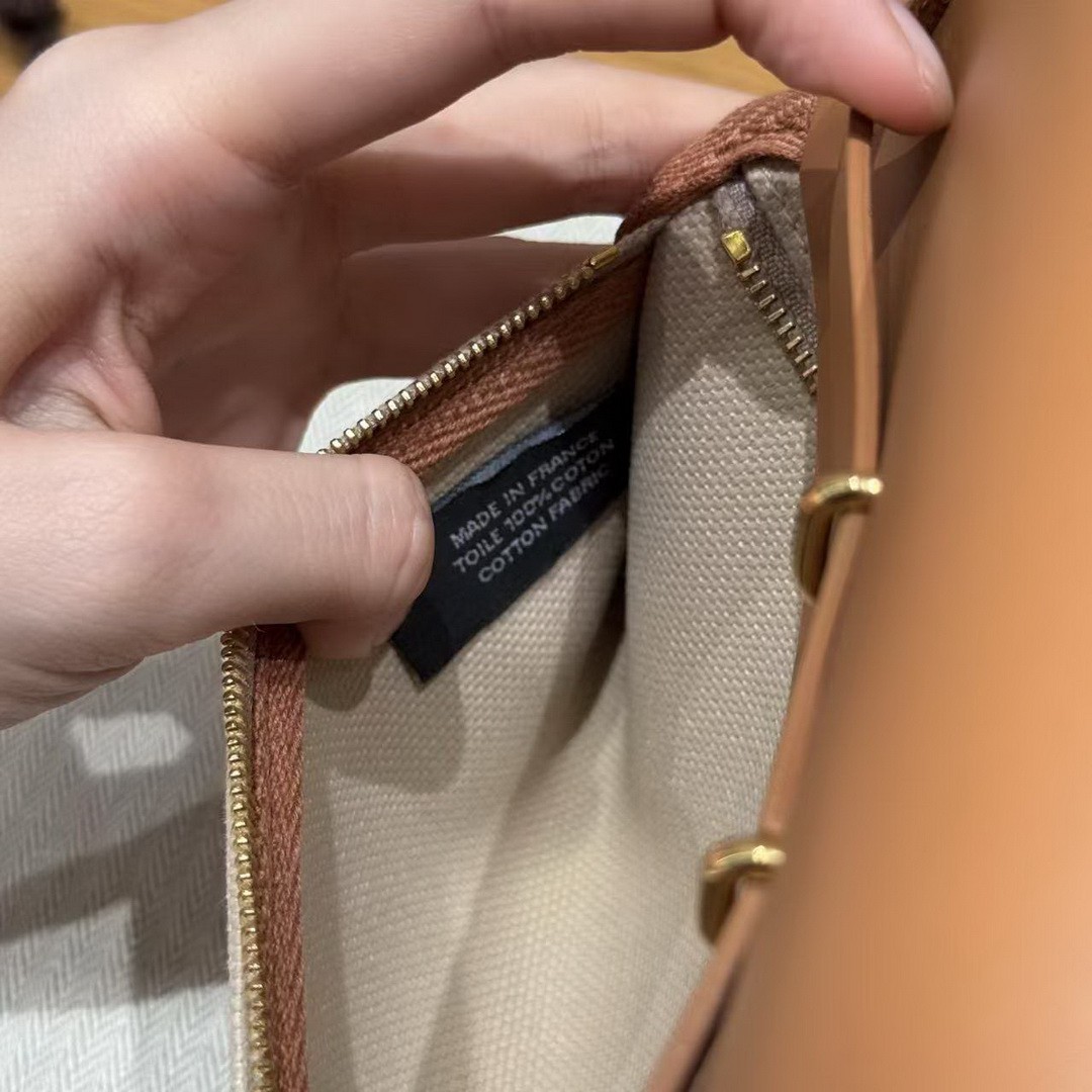 Hermes Mini Herbag Zip 20 Bag Retourne Beton Naturel Sable Handmade In Militaire Canvas and Hunter Cowhide Gold Hardware - Image 18