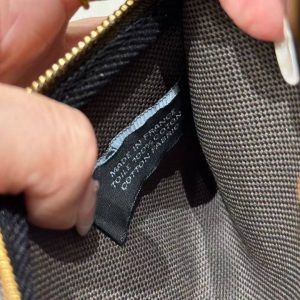 Hermes Mini Herbag Zip 20 Bag Retourne Dark Bronze Noir Handmade In Militaire Canvas and Hunter Cowhide Gold Hardware - Image 14