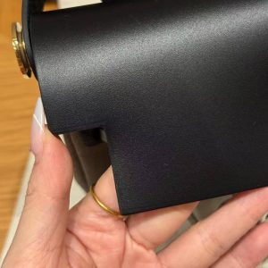 Hermes Mini Herbag Zip 20 Bag Retourne Dark Bronze Noir Handmade In Militaire Canvas and Hunter Cowhide Gold Hardware - Image 12