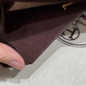 Hermes Mini Herbag Zip 20 Bag Retourne Ecru Beige Ebene Handmade In Militaire Canvas and Hunter Cowhide Silver Hardware - Image 22