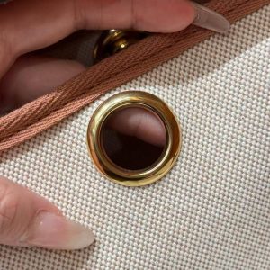 Hermes Mini Herbag Zip 20 Bag Retourne Ecru Beige Gold Handmade In Militaire Canvas and Hunter Cowhide Gold Hardware - Image 5