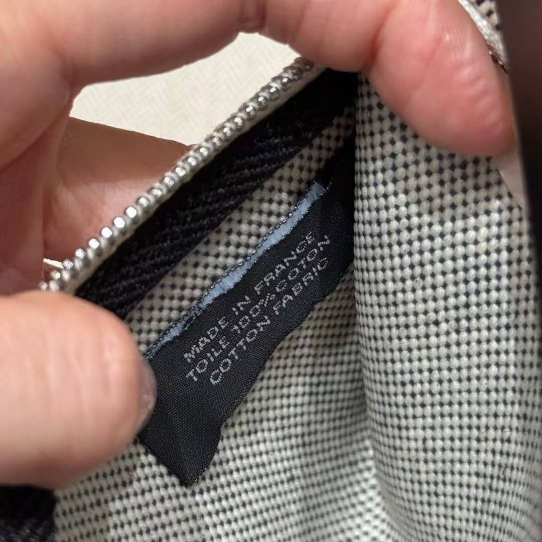 Hermes Mini Herbag Zip 20 Bag Retourne Ecru Noir Handmade In Militaire Canvas and Hunter Cowhide Silver Hardware - Image 17