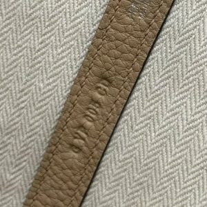 Hermes Neo Garden Party 23 Bag Handmade In Negonda Calfskin Leather Silver Hardware S2 Trench - Image 11