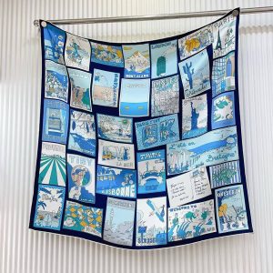 Alternative view of Hermes On Est Bien Ici ! Scarf 90 100% H004298S 06
