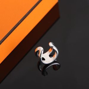 Hermes Osmose Ring Sterling Silver H102536B 00049 - Image 6