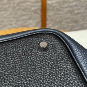 Hermes Picotin Lock 22 CM Bag Handmade In Taurillon Clemence Leather Gold Hardware 89 Noir 2Z Blue Niut T7 Blue Hydra - Image 5