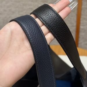 Hermes Picotin Lock 22 CM Bag Handmade In Taurillon Clemence Leather Gold Hardware 89 Noir 2Z Blue Niut T7 Blue Hydra - Image 9