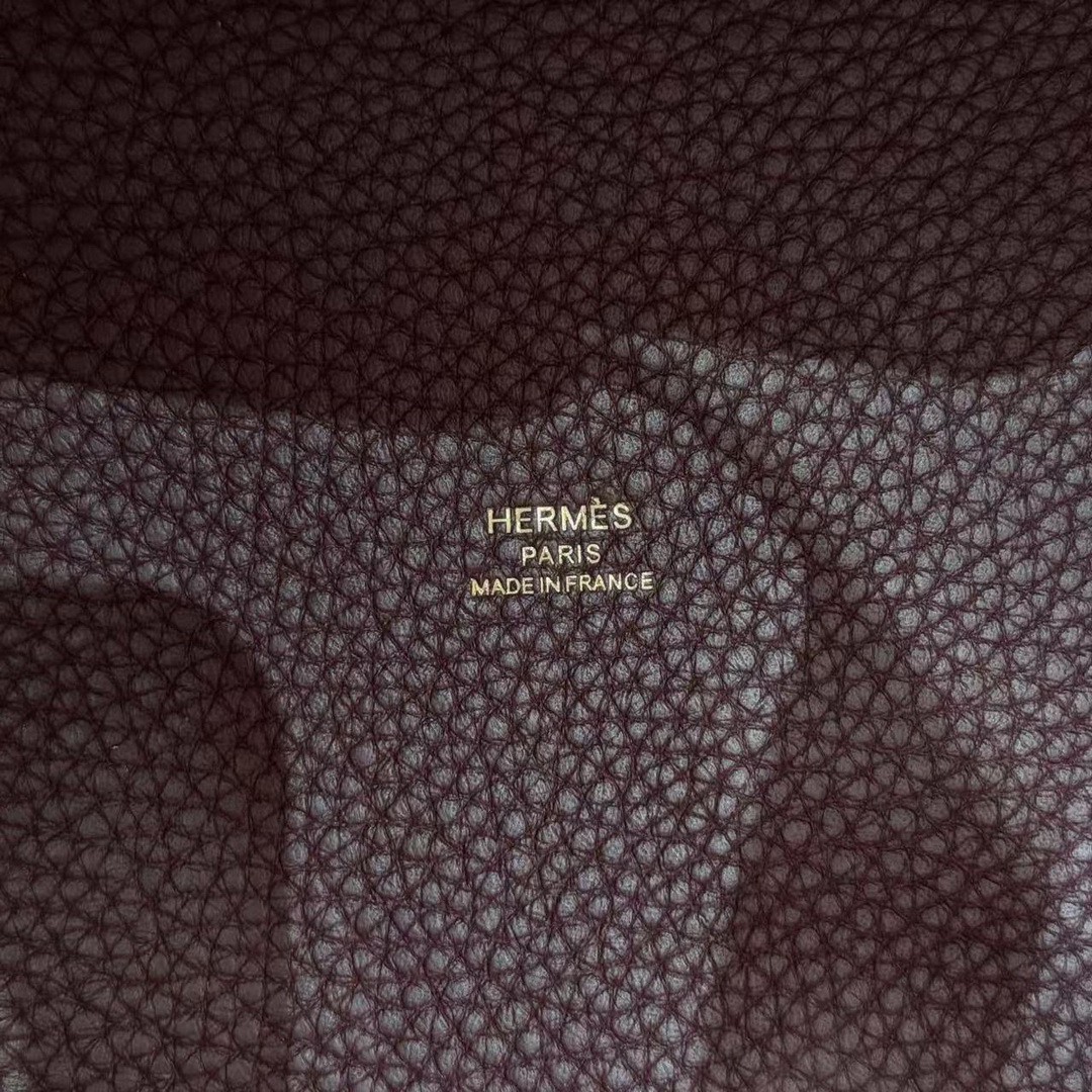 Hermes Picotin Lock 18 CM Bag Handmade In Taurillon Clemence Leather Gold Hardware 0G Rouge Seller - Image 13