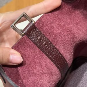 Hermes Picotin Lock 18 CM Bag Handmade In Taurillon Clemence Leather Silver Hardware 0G Rouge Seller - Image 14