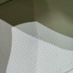 Hermes Picotin Lock 18 CM Bag Handmade In Taurillon Clemence Leather Silver Hardware 0S Vert Fizz - Image 14