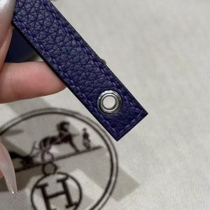 Hermes Picotin Lock 18 CM Bag Handmade In Taurillon Clemence Leather Silver Hardware 3W Prunoir - Image 11