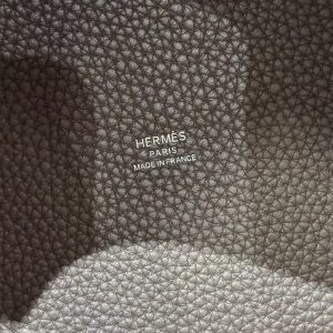Hermes Picotin Lock 18 CM Bag Handmade In Taurillon Clemence Leather Silver Hardware 47 Chocolate - Image 11