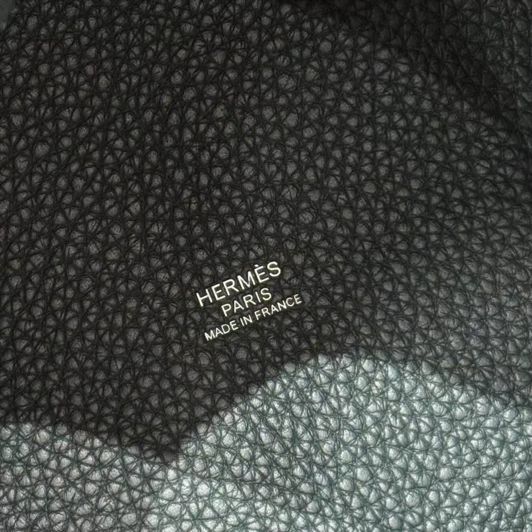 Hermes Picotin Lock 18 CM Bag Handmade In Taurillon Clemence Leather Silver Hardware 60 Vert Cypress - Image 16
