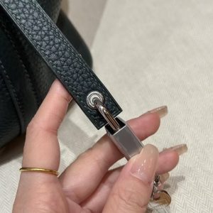 Hermes Picotin Lock 18 CM Bag Handmade In Taurillon Clemence Leather Silver Hardware 60 Vert Cypress - Image 7