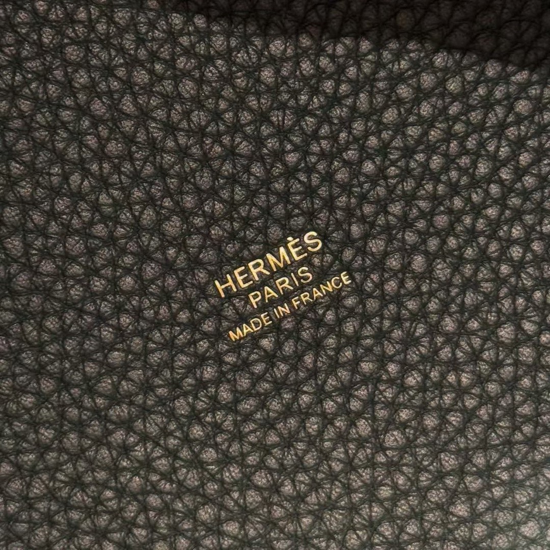 Hermes Picotin Lock 18 CM Bag Handmade In Taurillon Clemence Leather Gold Hardware 67 Vert Fonce - Image 14