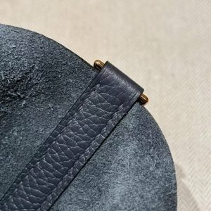 Hermes Picotin Lock 18 CM Bag 85 Ardoise Handmade In Taurillon Clemence Leather Gold Hardware - Image 7