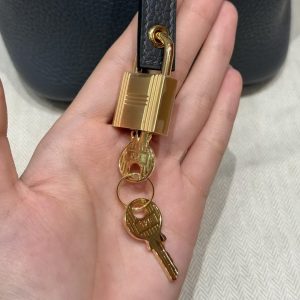 Hermes Picotin Lock 18 CM Bag Handmade In Taurillon Clemence Leather Gold Hardware 88 Graphite - Image 10