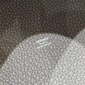 Hermes Picotin Lock 18 CM Bag Handmade In Taurillon Clemence Leather Silver Hardware 8F Etain - Image 8