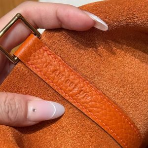 Hermes Picotin Lock 18 CM Bag Handmade In Taurillon Clemence Leather Gold Hardware 93 Orange - Image 10